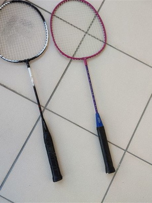 Ρακέτες badminton μεταχειρισμένες, σετ 2 τεμαχίων