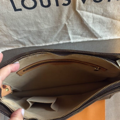 Louis Vuitton Looping GM shoulder bag used, brown monogram canvas