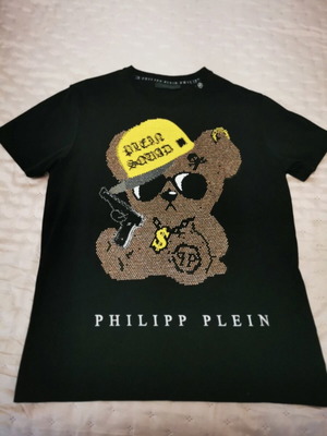 Philipp Plein T-shirt XXL like new, black and yellow