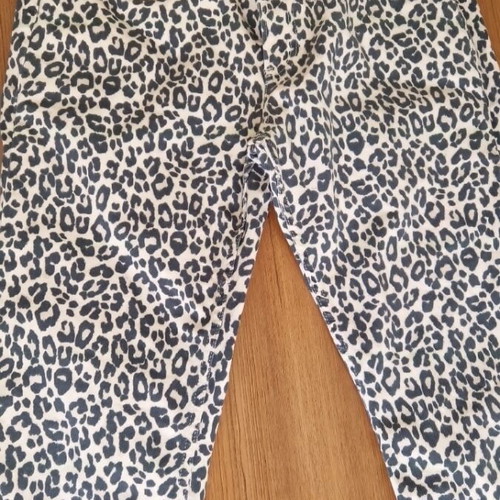 Zara denim animal print pants like new, size XXXL