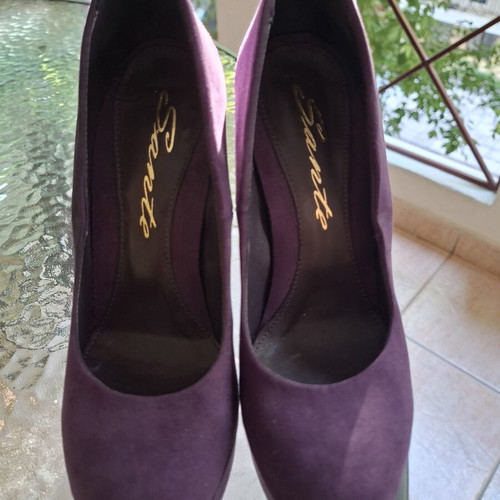 Sante purple pumps 12cm like new, size 36