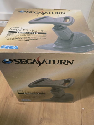 Sega Saturn Racing Controller HSS 0115 used with Sega Rally game