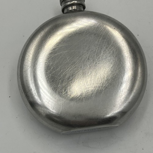 Sheffield Rose English Pewter flask used, about 10cm