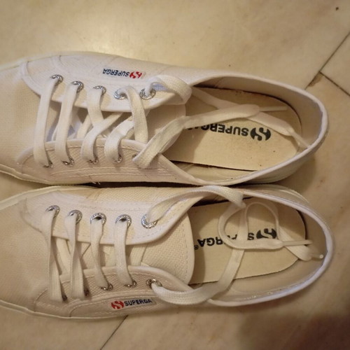 Superga summer athletic shoes size 38 like new white