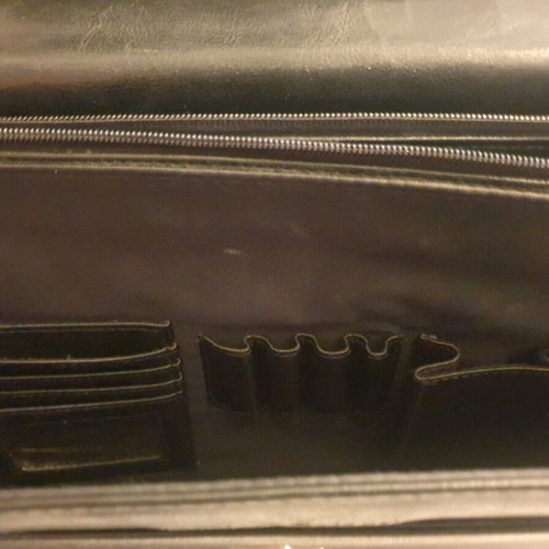 Leather briefcase Marina Galanti like new, black