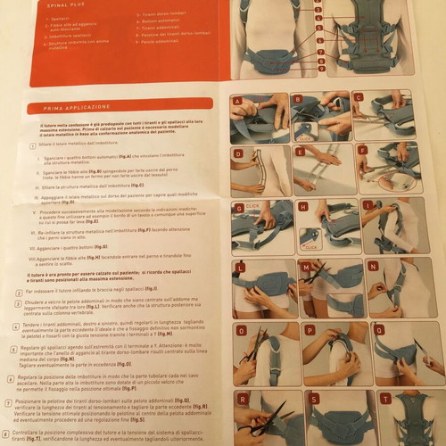 Spinalplus spinal brace used, size M