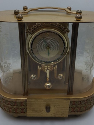 Schmidt vintage mechanical 8-day table clock with music box
