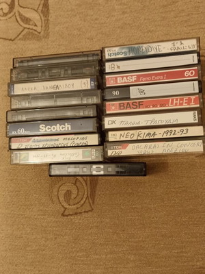 Audio tape cassettes used, pack of 17, Philips, Sony, TDK, Maxell