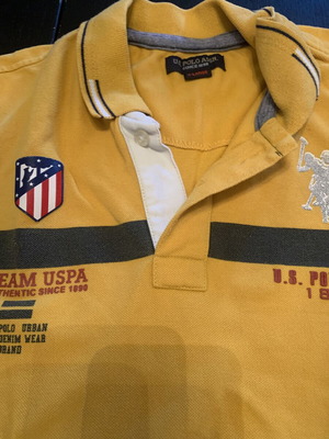Polo XL Atletico Madrid USPA like new, authentic logo