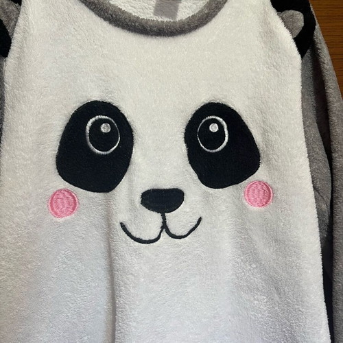 Pajama shirt Panda like new, white and gray, size S