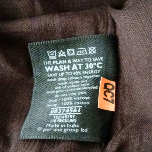 Marks & Spencer skirt new with embroidered waistband, size M-L