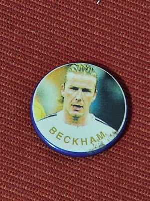 Beckham pin used with David Beckham