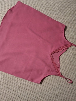 Pink Only cami like new with lace detail on bust