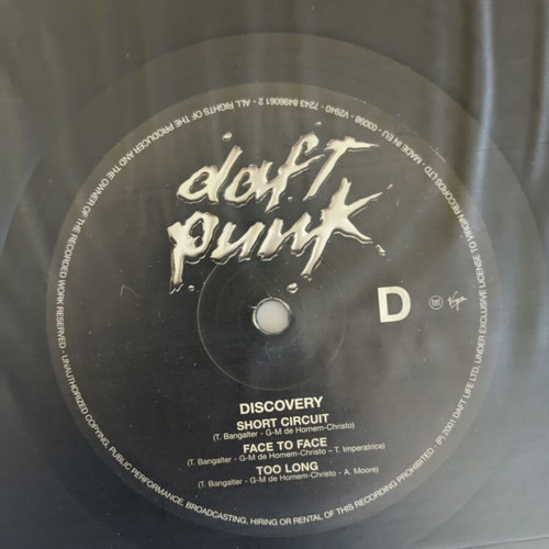 Daft Punk Discovery vinyl record used, electronic genre