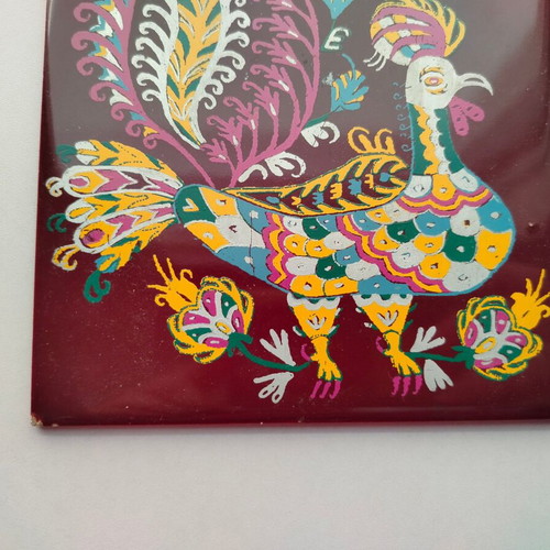 Ceramic tile used with small chips and slight color fading