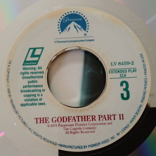 The Godfather Part II Laser Videodisc like new