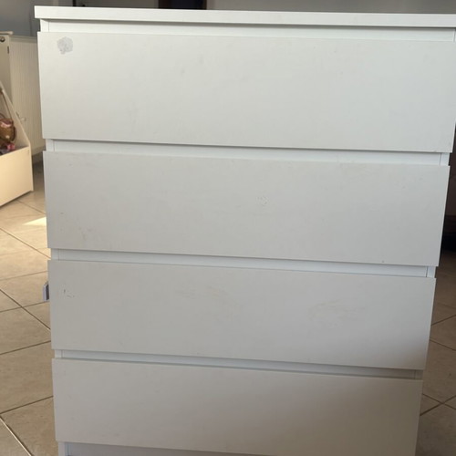 Malm IKEA chest of drawers, 4 drawers, white