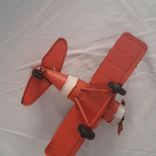 Collectible metal iron airplane