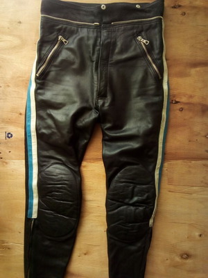 Leather motorcycle pants Racer used, size M