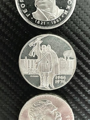 Silver 5 Leva Coins Bulgaria 90% New