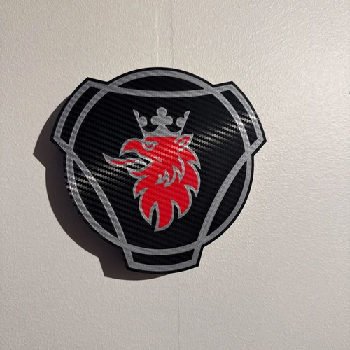 Scania logo lightbox 12v new, 18x18x3cm