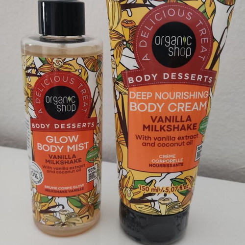Organic Shop Body Cream and Body Mist set new