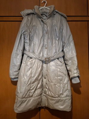 Women's long spring-autumn jacket Raxevsky like new, silver, size L