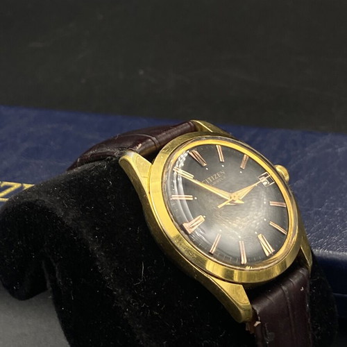 Citizen Newmaster Automatic watch 1960s, like new, black and gold