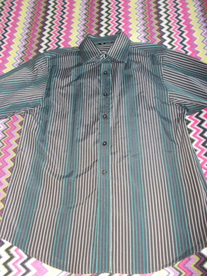 Striped shirt size M used, regular fit, multicolor
