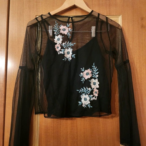Hollister All Day Top transparent with built-in strap new