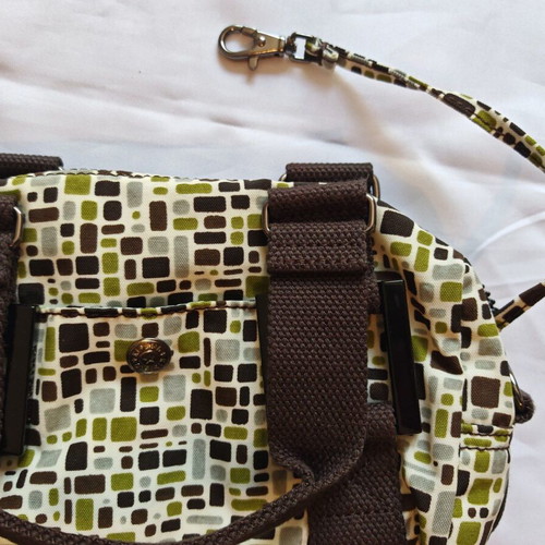 Kipling Small Crossbody Bag like new, white multicolor