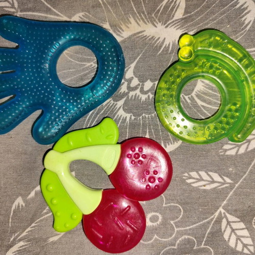 Baby teething set used, pack of 3