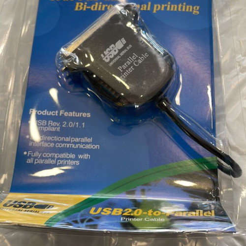 Usb to Parallel Cable new