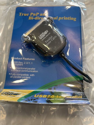 Usb to Parallel Cable new
