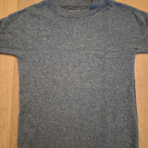 Zadig & Voltaire Cashmere Sweater with Star Design, Size S, Grey