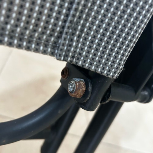 Balcony set used with 2 folding chairs and table