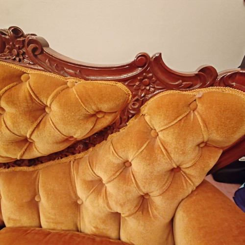 Handmade sofa set 5 pieces like new, classic 1970