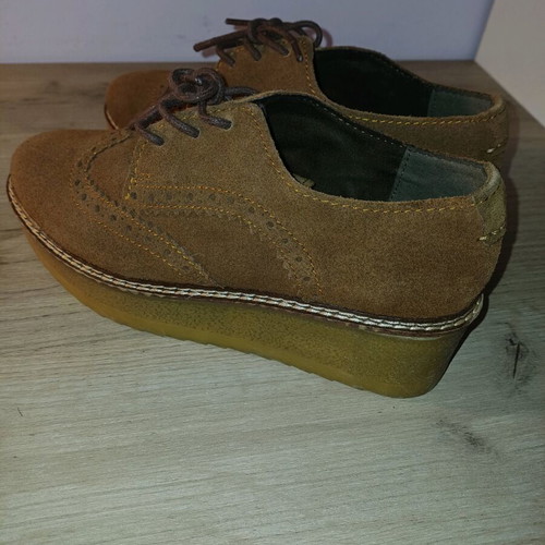 Marco Tozzi women's suede Oxford shoes like new, size 37