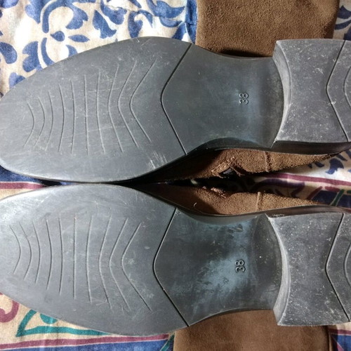 San Marina women's suede brown boots like new, size 38