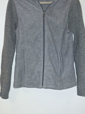 Gray hoodie jacket used, sizes S and M