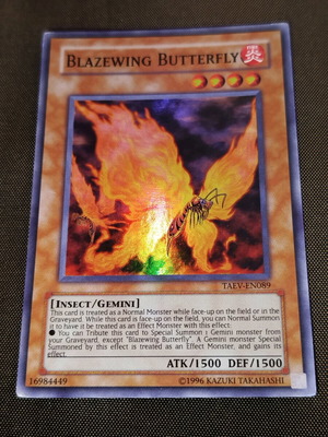 Blazewing Butterfly Yu-Gi-Oh! TAEV-EN089 Ultimate Rare μεταχειρισμένο
