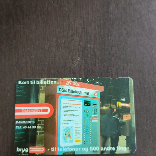 Denmark phone card used, 10,000 copies