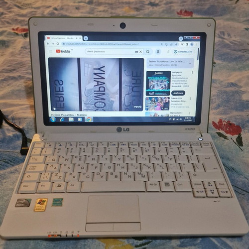 LG X120 laptop used with Intel Atom N270, 10.1 inch screen, WiFi, camera