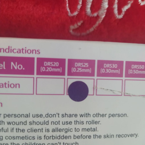Derma roller system like new with 540 needles 0.25mm