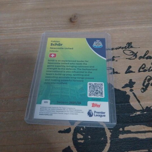 Fabian Schär Topps Premier League card like new