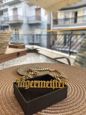 Jägermeister gold chain necklace stainless steel like new