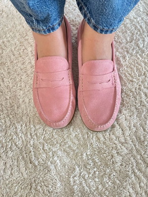 Gant loafers size 41 new, powder pink suede