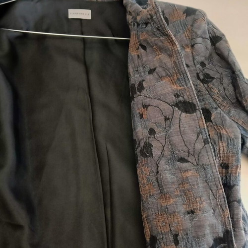 Finnkarelia vintage women's jacket medium, like new, black and gray