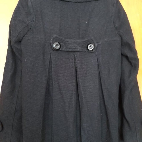 Bershka pea coat used, black, size S