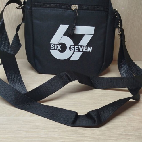 Men's bag 67 black new youthful with logo
